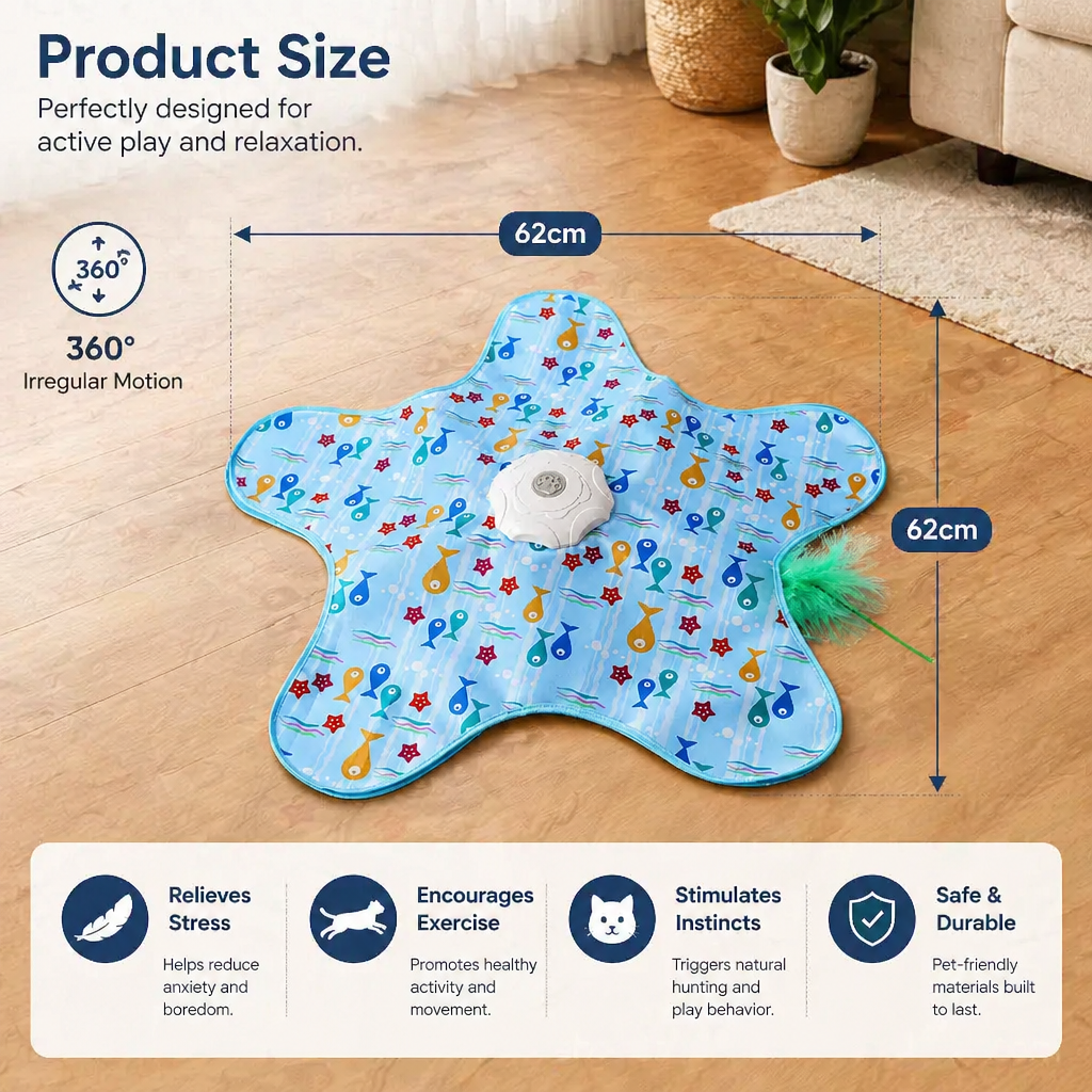 HuntingFun Pro – Automatic cat toy for stress relief and playtime fun