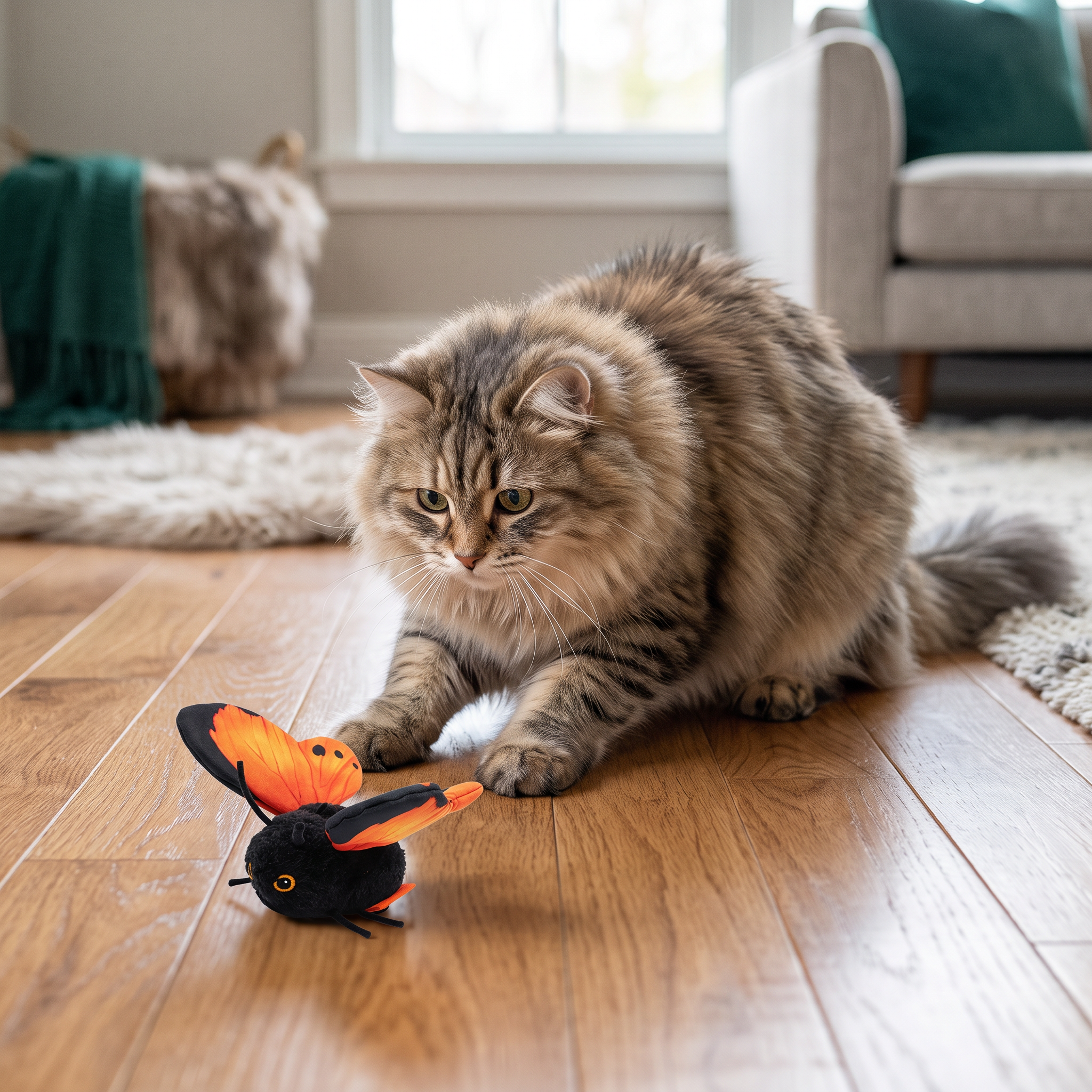 Interactive Flutter Butterfly Cat Toy – Automatic Flying Teaser