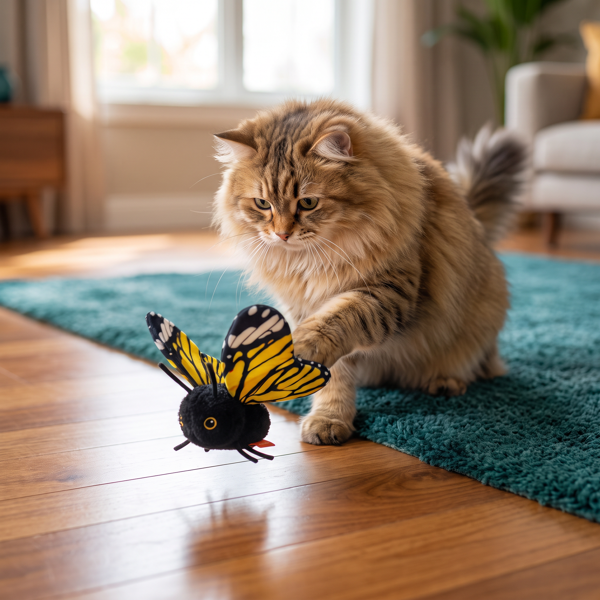 Interactive Flutter Butterfly Cat Toy – Automatic Flying Teaser