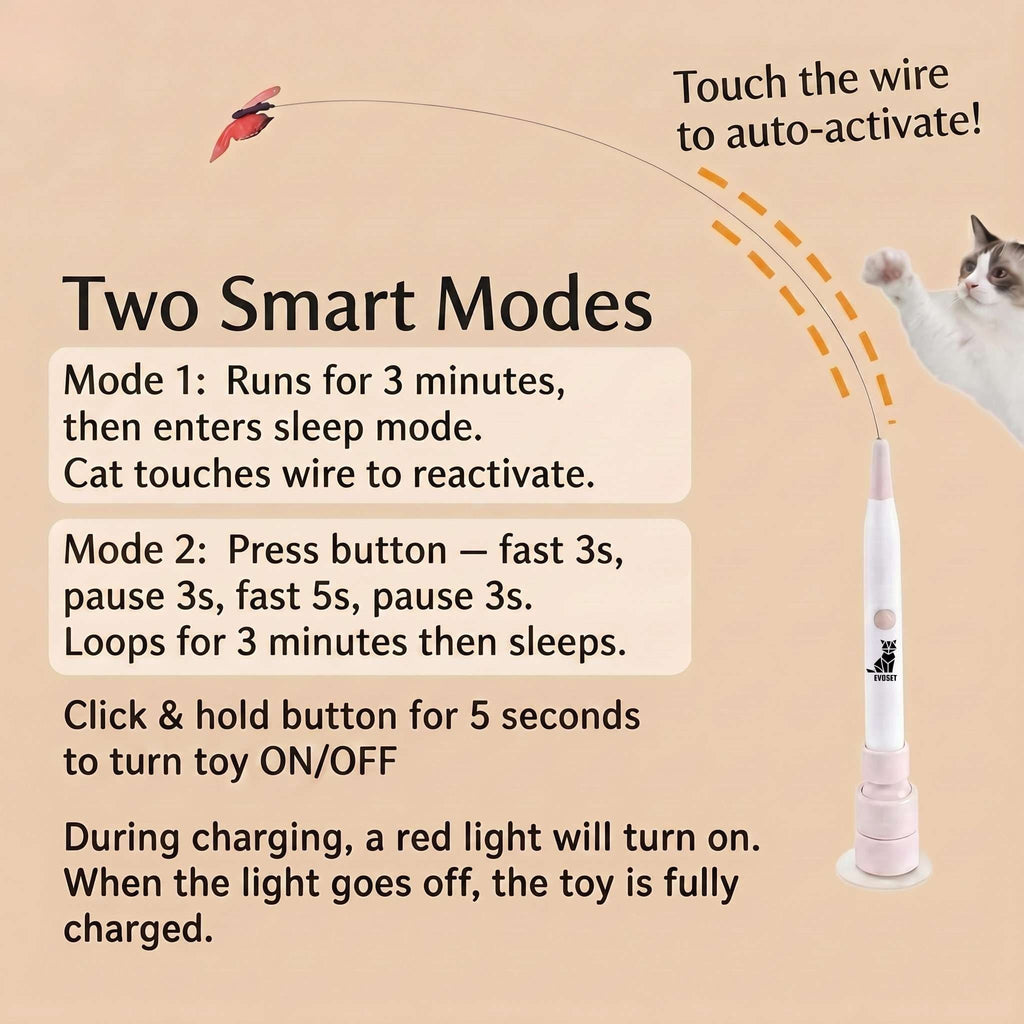 Smart Butterfly Cat Toy  🐾 V3