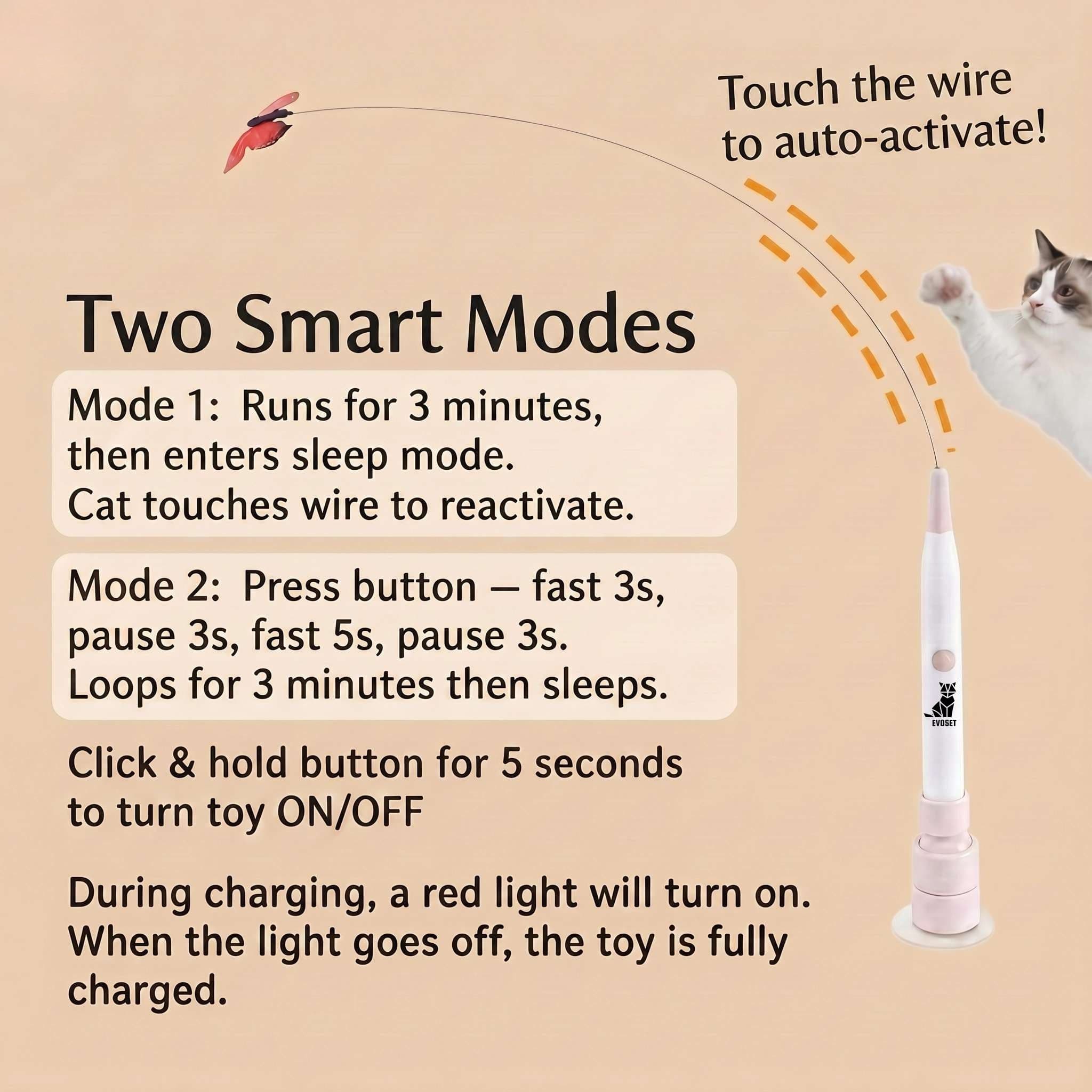 Smart Butterfly Cat Toy  🐾 V3