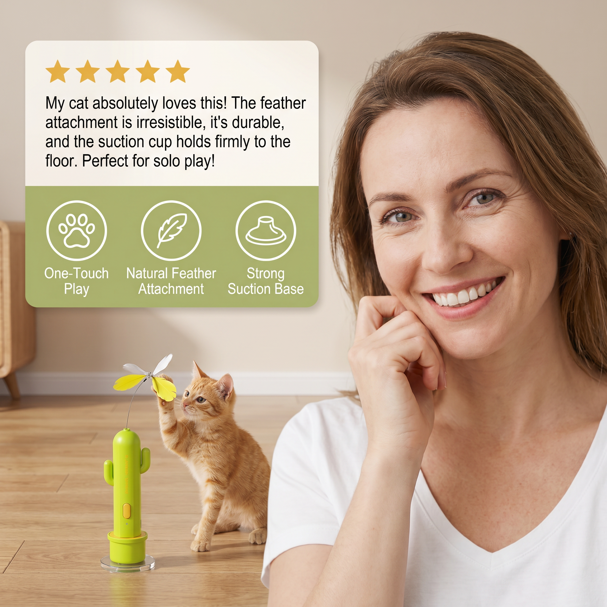 2in1 Automatic Butterfly & Laser Cat Toy